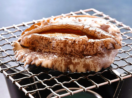 アワビの踊り焼き